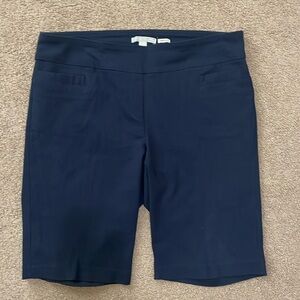 Dark blue knee length shorts